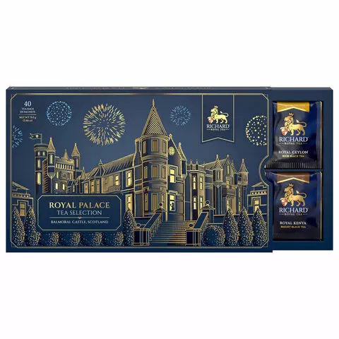 Чай RICHARD "Royal Palace Tea Selection" ассорти 8 вкусов набор 40 пакетов