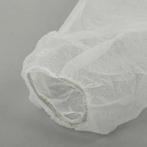 Халат одноразовый белый на липучке комплект 10 шт. XXL 110 см. резинка 25г./м2 KLEVER