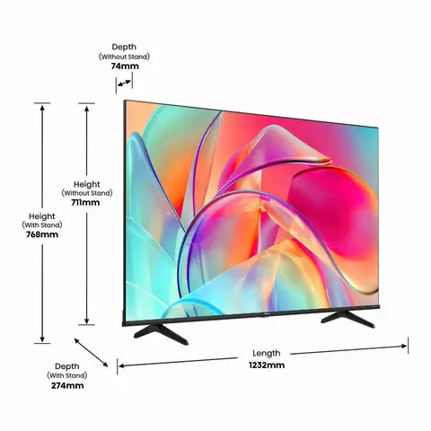 Телевизор HISENSE 55E7KQ 55" (139 см.) 3840x2160 4K 16:9 SmartTV Wi-Fi черный