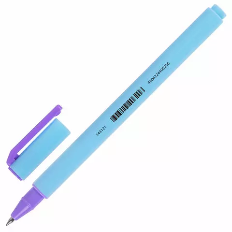 Ручка гелевая BRAUBERG "COLOR PASTEL", СИНЯЯ, корпус ассорти, узел 0,5, линия 0,35 мм, 144121