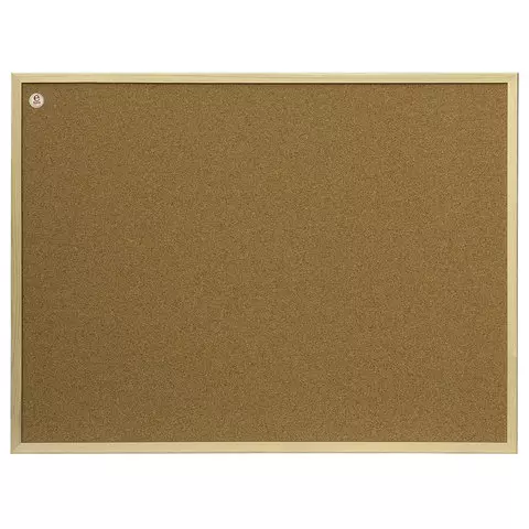 Доска пробковая для объявлений 100x200 см. коричневая рамка из МДФ 2х3 OFFICE (Польша) TC1020