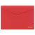 Папка-конверт на кнопке Berlingo "City Style" А4 200 мкм. непрозрачная красная