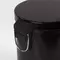 Ведро-контейнер для мусора (урна) с педалью Laima "Classic" 5 л. черное глянцевое металл со съемным внутренним ведром