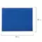 Доска c текстильным покрытием для объявлений 60х90 см. синяя гарантия 10 лет Россия Brauberg