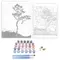 Картина по номерам 40х50 см. Остров cокровищ "Звездная ночь" на подрамнике акриловые краски