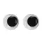 Глазки для творчества пришивные вращающиеся черно-белые 10 мм. 36 шт. Остров cокровищ