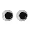 Глазки для творчества пришивные вращающиеся черно-белые 15 мм. 20 шт. Остров cокровищ
