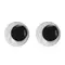 Глазки для творчества самоклеящиеся вращающиеся черно-белые 10 мм. 30 шт. Остров cокровищ