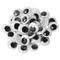 Глазки для творчества самоклеящиеся вращающиеся черно-белые 15 мм. 30 шт. Остров cокровищ