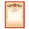 Грамота "Почетная" А4 мелованный картон бронза красная Brauberg