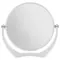 Зеркало настольное Brabix круглое диаметр 17 см. двустороннее с увеличением прозрачная рамка