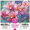 Картина по номерам 40х50 см. Остров cокровищ "Орхидеи" на подрамнике акрил кисти