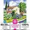 Картина по номерам 40х50 см. Остров cокровищ "Прованский пейзаж" на подрамнике акриловые краски 3 кисти