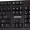 Клавиатура проводная Sonnen KB-330USB 104 клавиши классический дизайн черная
