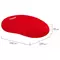 Коврик для мыши с подушкой под запястье Sonnen полиуретан + лайкра 250х220х20 мм. красный
