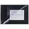 Коврик-подкладка настольный для письма (590х380 мм.) с прозрачным карманом черный Brauberg