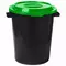 Контейнер 90 литров для мусора БАК+КРЫШКА (высота 64 см. х диаметр 60 см.) ассорти IDEA