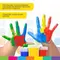 Краски пальчиковые для малышей от 1 года 6 цветов (3 классических + 3 флуоресцентных) х 40 мл. Brauberg Kids