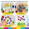 Краски пальчиковые для малышей от 1 года 6 цветов (3 классических + 3 флуоресцентных) х 40 мл. Brauberg Kids