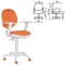Кресло CH-W356AXSN с подлокотниками оранжевое пластик белый