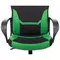 Кресло компьютерное Brabix "Alpha GM-018" ткань/экокожа черное/зеленое