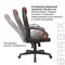 Кресло компьютерное Brabix "Game GM-017" экокожа/ткань черное/красное