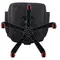 Кресло компьютерное Brabix "Nitro GM-001" ткань экокожа черное вставки красные