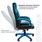 Кресло компьютерное Brabix "Tanto GM-171" TW/экокожа черное/голубое