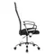 Кресло офисное CH-600SL хром ткань-сетка/кожзам черное