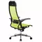 Кресло офисное Метта "К-4-Т" хром прочная сетка сиденье и спинка регулируемые светло-зеленое