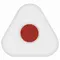 Ластик Brauberg "Energy" 45х45х10 мм. белый треугольный красный пластиковый держатель