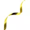 Лента упаковочная декоративная для шаров и подарков металлик 5 мм. х 250 м. золото Золотая Сказка