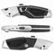 Нож универсальный мощный Brauberg "Professional" 4 лезвия в комплекте автофиксатор металл