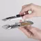 Нож универсальный мощный Brauberg "Professional" 6 лезвий в комплекте фиксатор металл