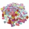 Пайетки для творчества "Сердце" яркие цвет ассорти 5 цветов 10 мм. 20 грамм. Остров cокровищ