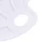 Палитра для рисования Пифагор белая овальная 6 ячеек для красок и 4 ячейки для смешивания