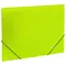 Папка на резинках Brauberg "Neon" неоновая зеленая до 300 листов 05 мм.