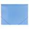 Папка на резинках Brauberg "Office" голубая до 300 листов 500 мкм.