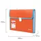 Папка-портфель пластиковая Brauberg "JOY" А4 (330х245х35 мм.) 13 отделений с окантовкой оранжевая