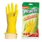 Перчатки хозяйственные латексные х/б напыление размер L (большой) желтые Paclan "Practi Universal"