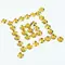 Стразы для творчества "Круглые" золото 8 мм. 30 грамм. Остров cокровищ