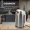 Чайник Sonnen KT-1740 17 л. 2200 Вт закрытый нагревательный элемент терморегулятор нержавеющая сталь