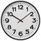 Часы настенные TROYKATIME (TROYKA) круг белые черная рамка 305х305х35 см.