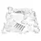 Штора рулонная светонепроницаемая (Блэкаут) Brabix 60х175 см. белый/серебро