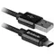 Кабель Defender USB09-03T PRO USB(AM) - C Type 2.1A output в оплетке 1m черный