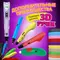 Безопасный PLA-пластик для 3D-ручки 100 метров (10 цветов х 10 м) Brauberg Kids