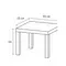 Стол журнальный "Лайк" аналог IKEA (ш550*г550*в440 мм.) белый