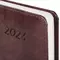 Ежедневник датированный 2024 А5 138x213 мм. Brauberg "Legend" под кожу застежка коричневый