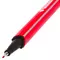 Ручка капиллярная (линер) Brauberg "Aero" красная трехгранная металлический наконечник линия письма 04 мм.