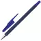 Ручка шариковая Staff "Everyday" BP-190 синяя корпус прорезиненный синий узел 07 мм.